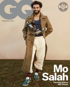 couverture du magazine GQ avec Mo Salah et ses Gazelle