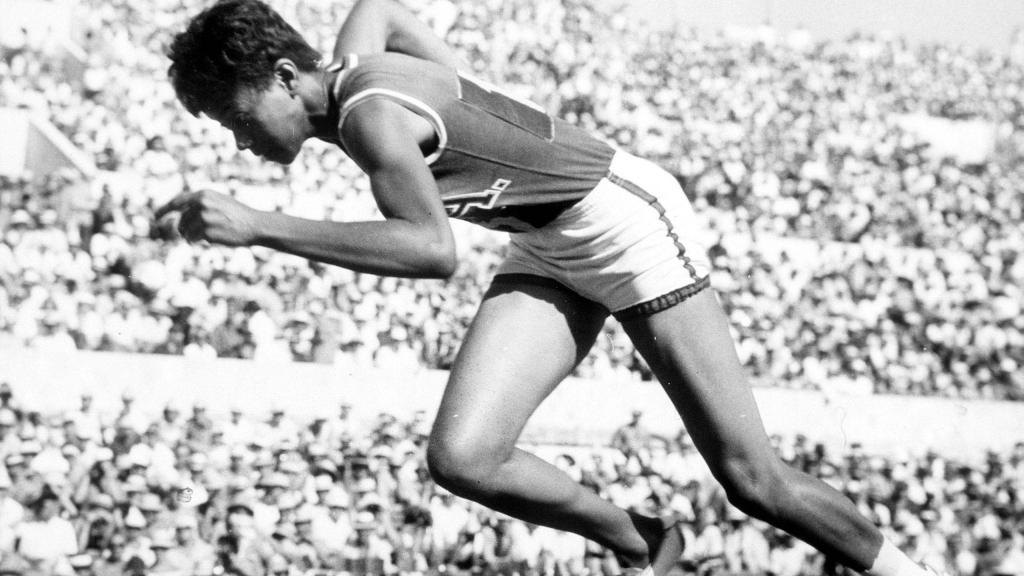 Wilma Rudolph aux jeux olympiques de Rome en 1960