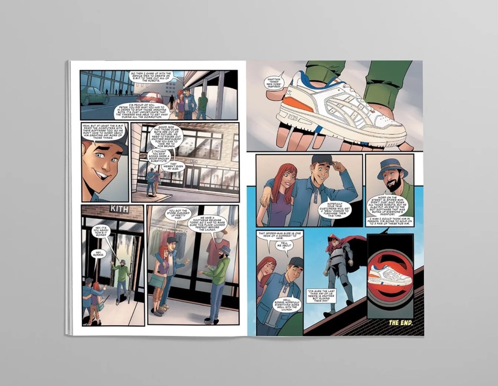 Les ASICS KITH dans Spider-Man