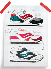 Des modèles de sneakers Saucony 