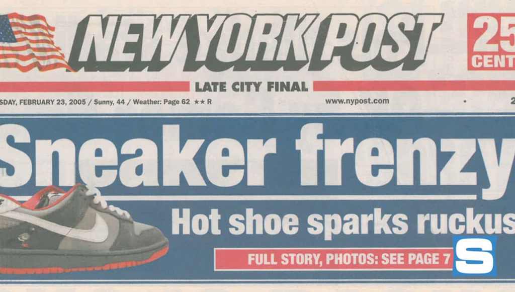 New York post Nike dunk pigeon