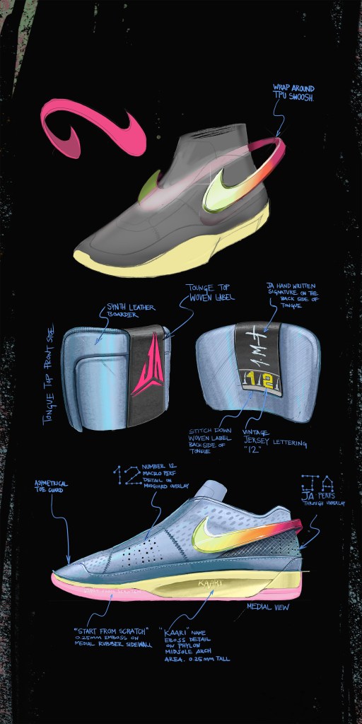 Sketchs de la Nike Ja 1