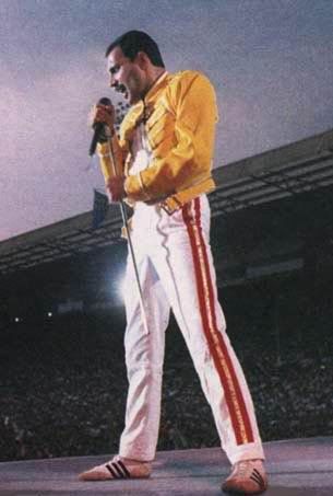 Freddy Mercury et ses adidas samba customisées 