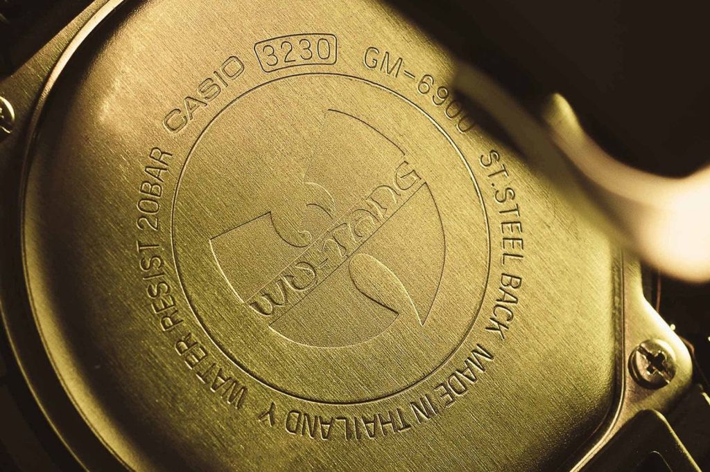 Dos de la montre gshock Wu tang clan