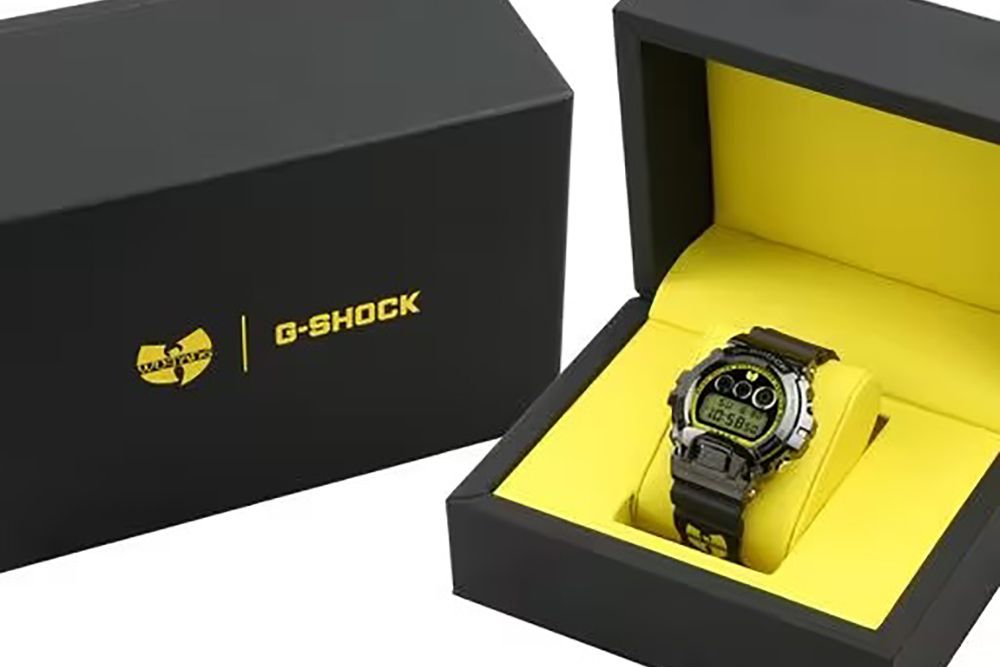 Le boîtier de la montre anniversaire g-schock Wu-Tang Clan 