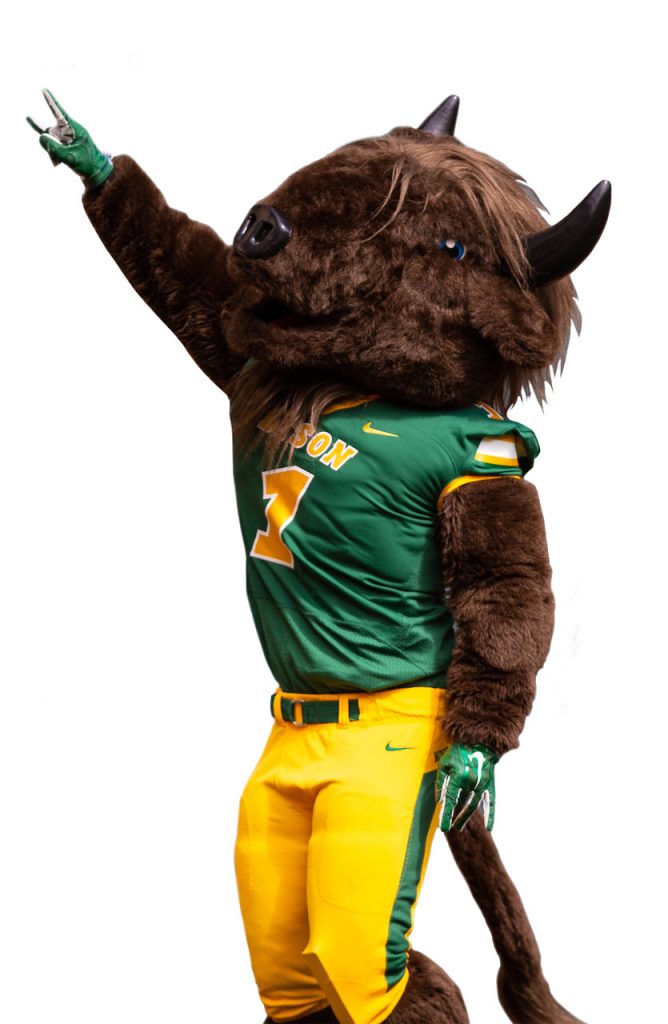 Thundar mascotte NDSU