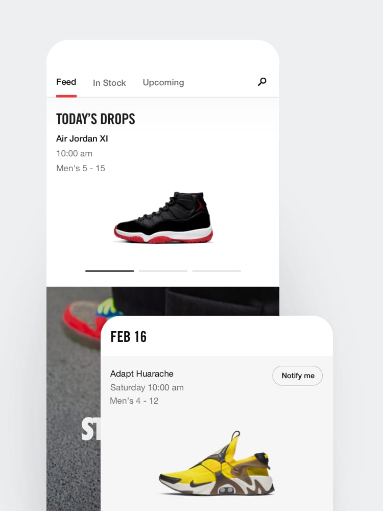 L'application Nike SNKRS