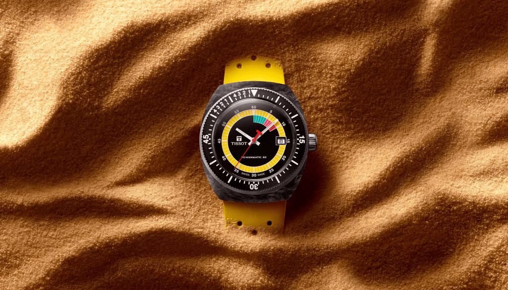 la montre tissot sideral jaune