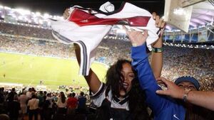 Rihanna lors de la Coupe du monde 2014