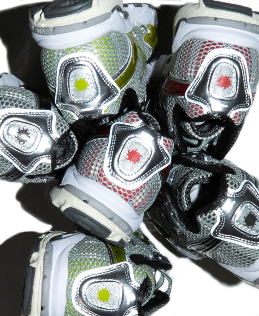 le talon de la mizuno fame wave one block down