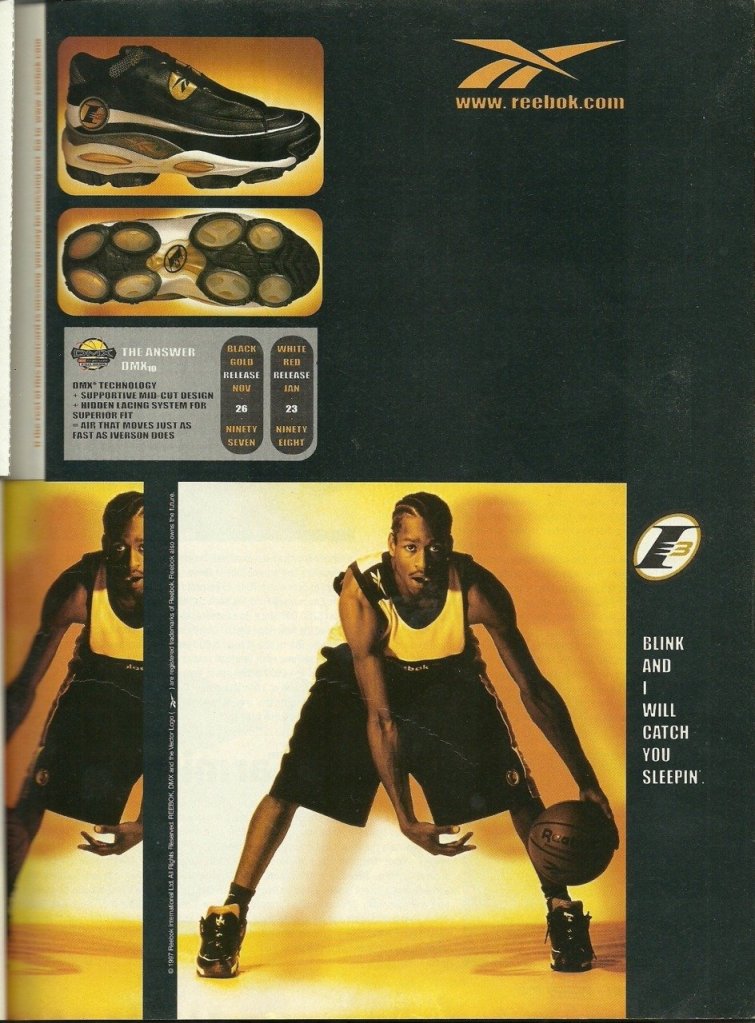 Une publicité Reebok avec Allen Iverson