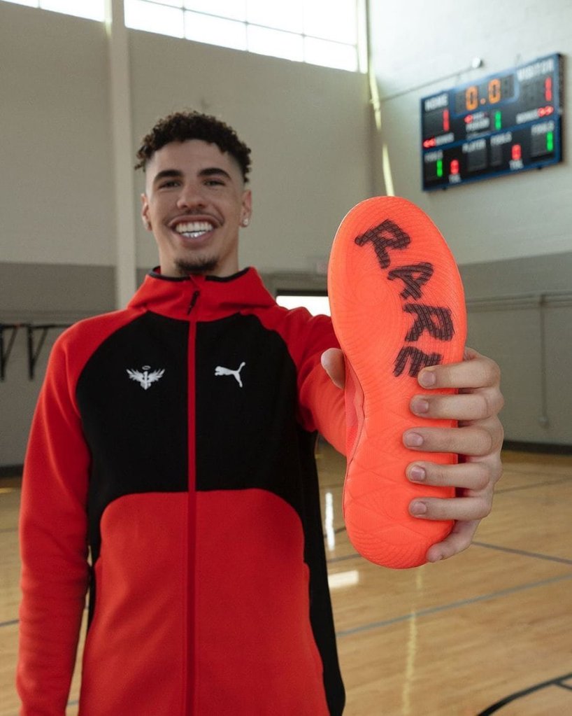 Lamelo et ses Puma MB1