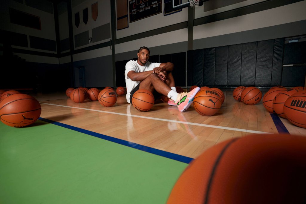 Scoot Henderson et ses nouvelles Puma