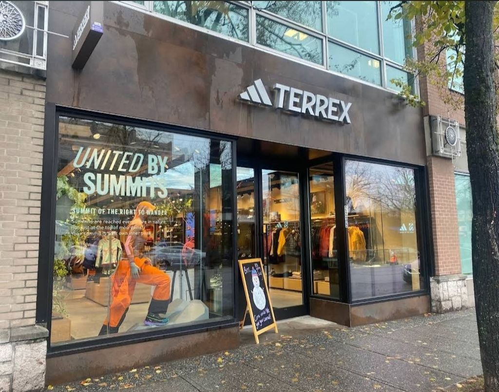 La boutique adidas terrex à Vancouver