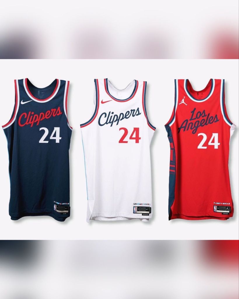 Les nouveaux maillots des Clippers