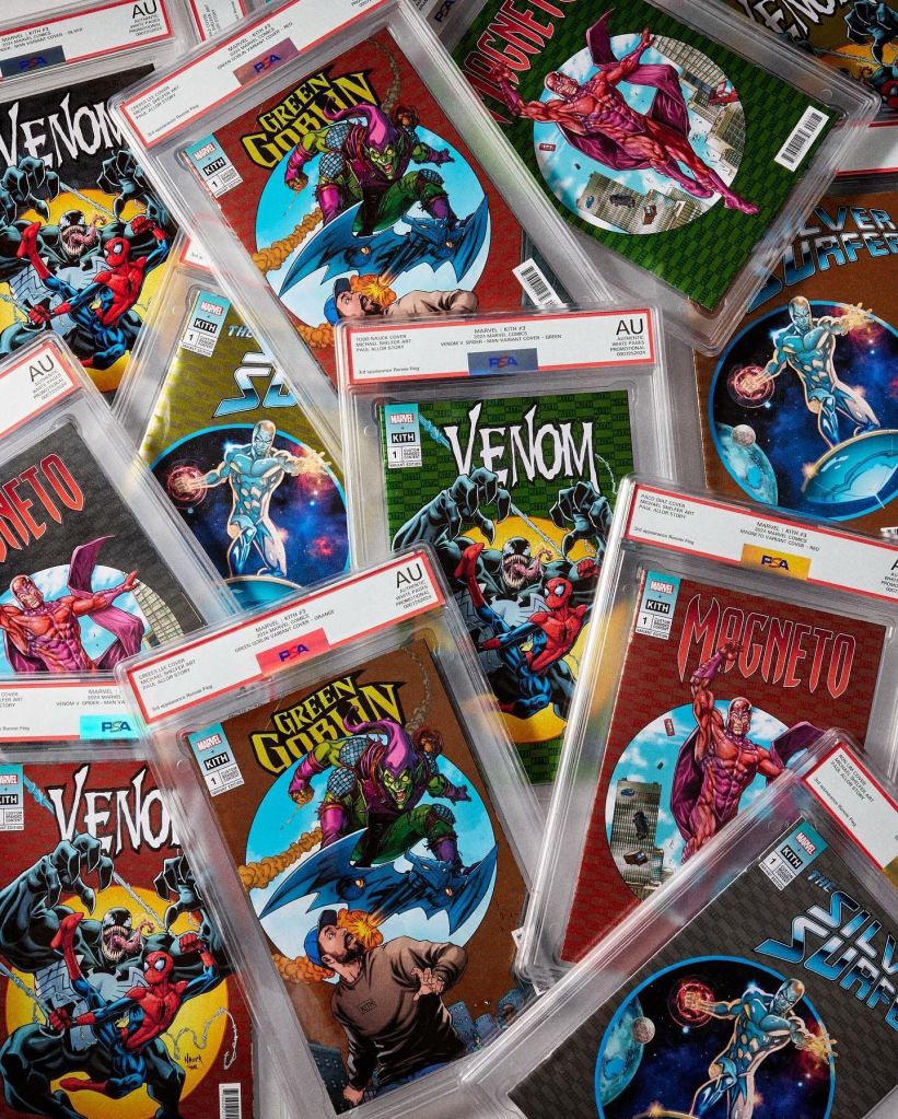 Les cartes collectors Kith Marvel Super Vilains 