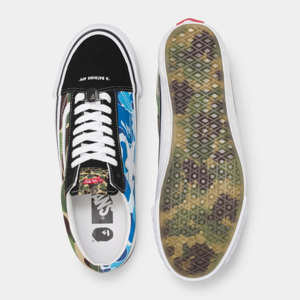 la collab Vans X Bape