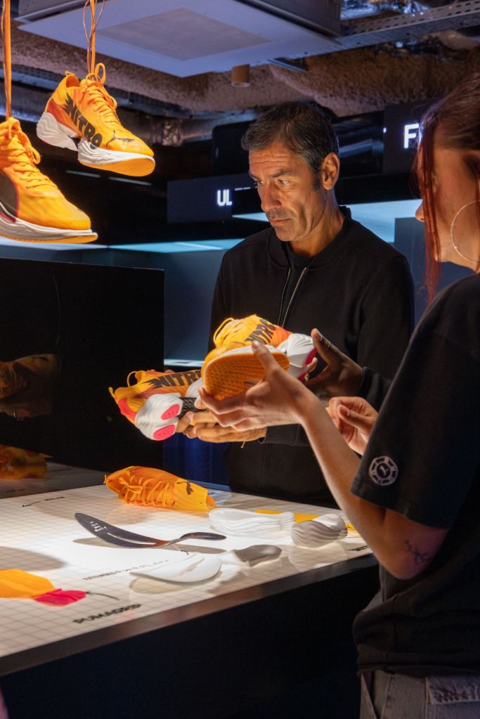 Puma présente ses nouvelles technologies à Robert Pires