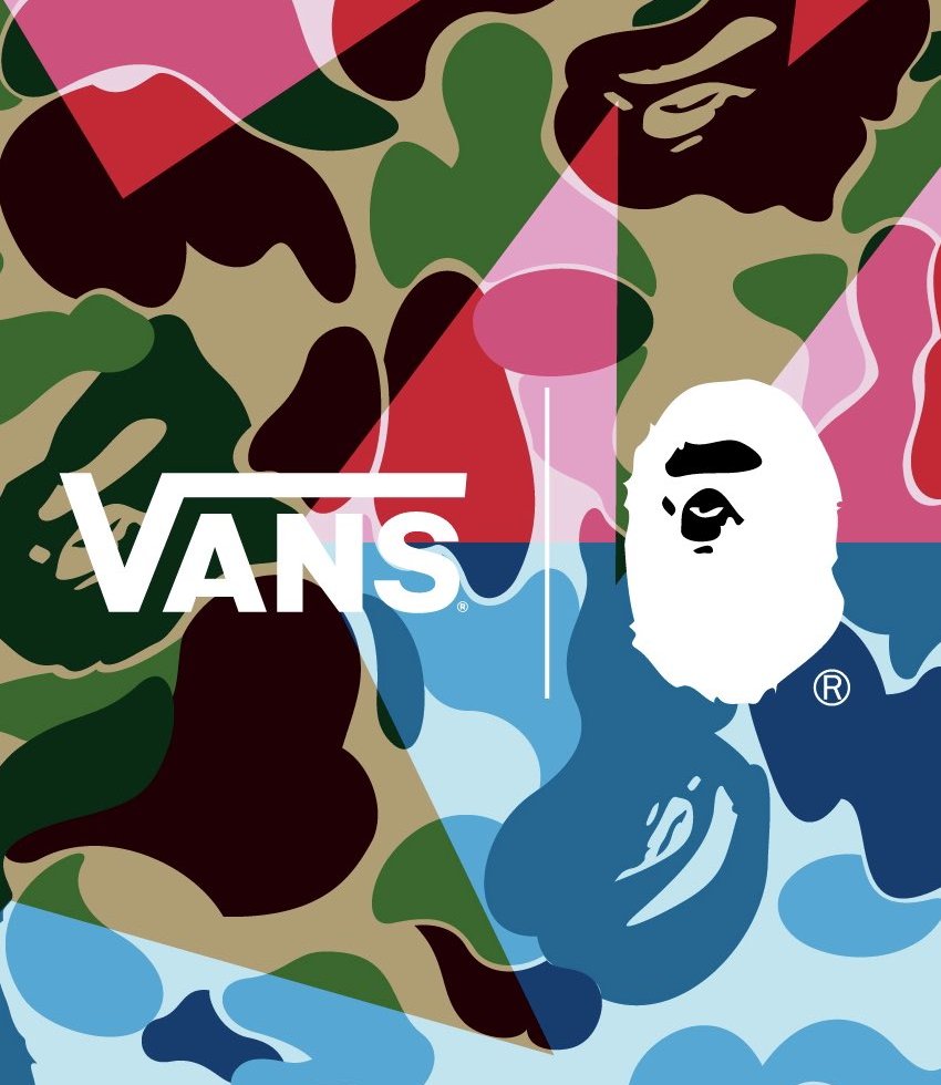 vans bape camo
