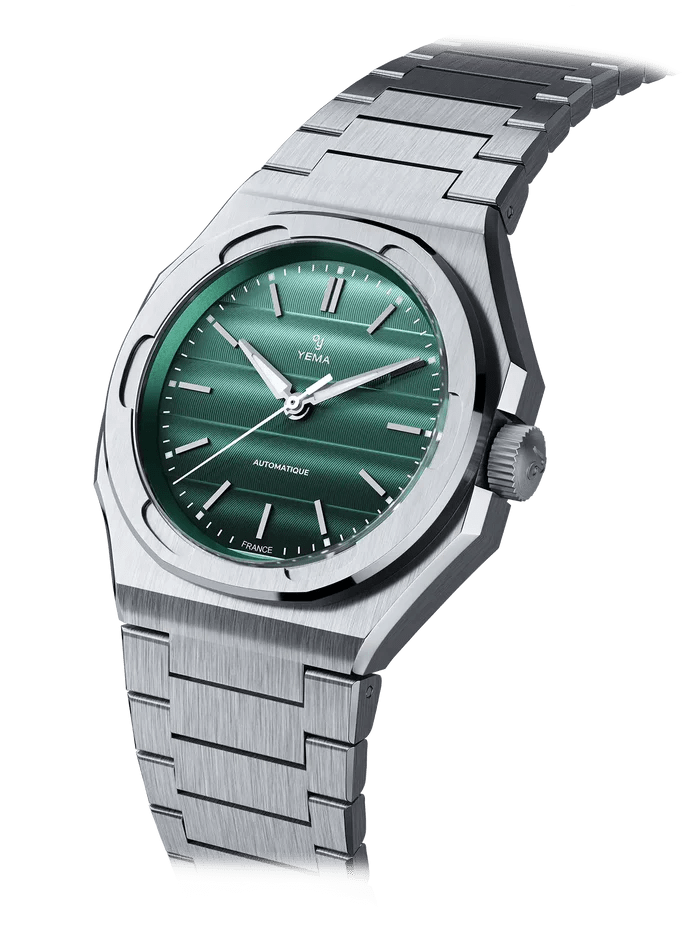 la nouvelle montre yema wristmaster traveller verte