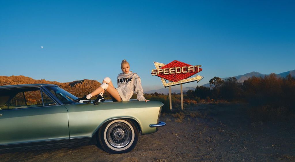 Rose travaille la Puma Speedcat