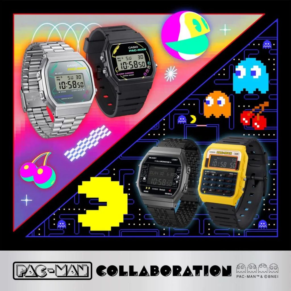 Les montres Casio Pac-Man