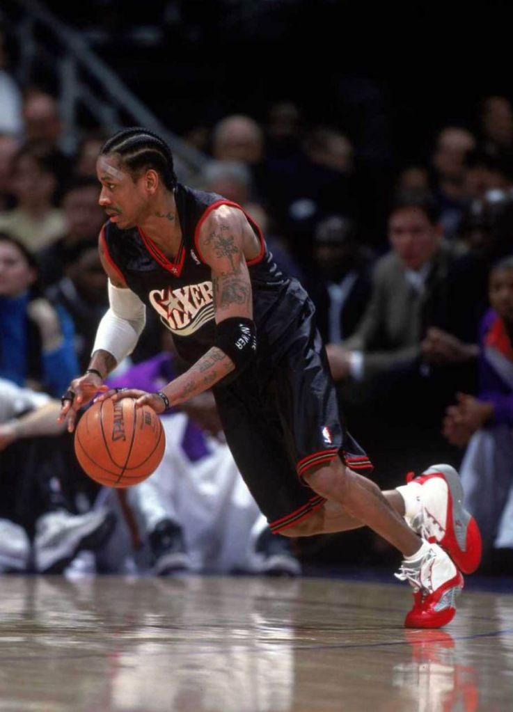 allen Iverson et ses Reebok Question au 76ers de Philadelphie
