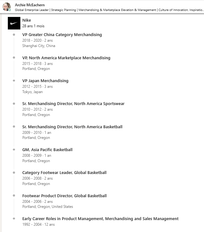 Linkedin archie mceachern puma basketball VP