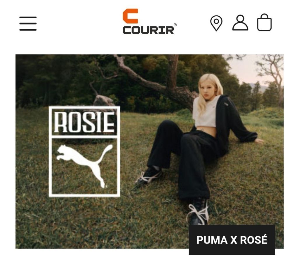 Les Puma mises en avant chez Courir