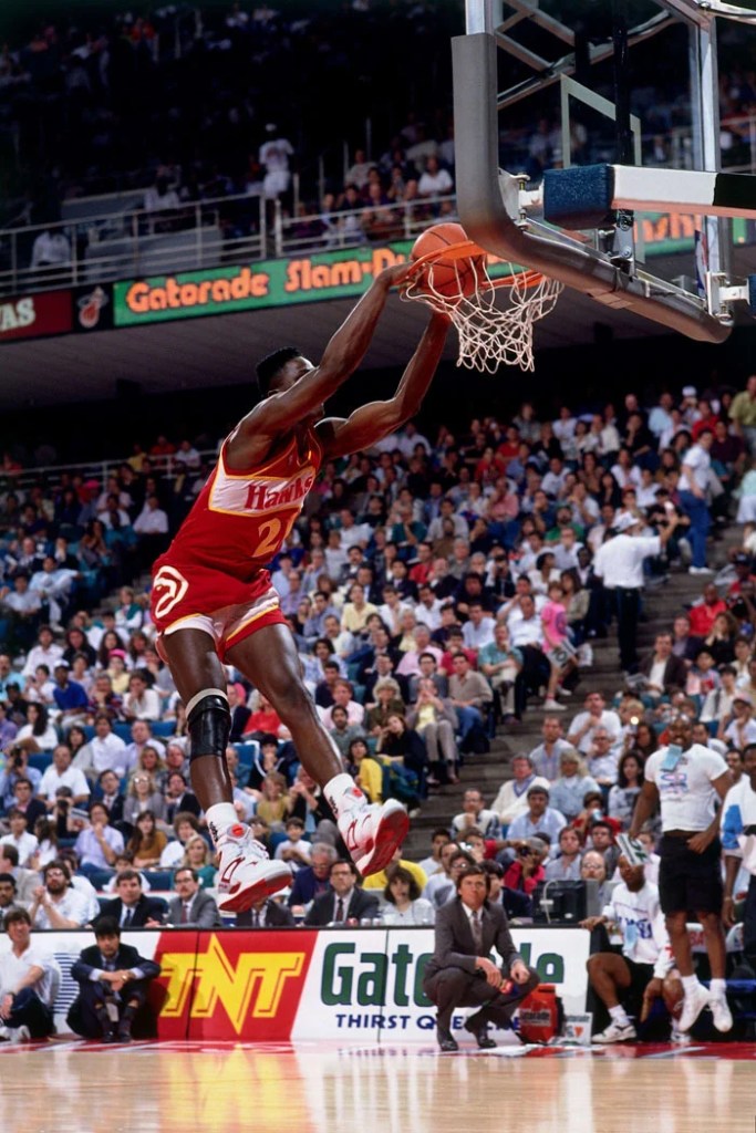 Dominique Wilkins et ses Reebok Pump