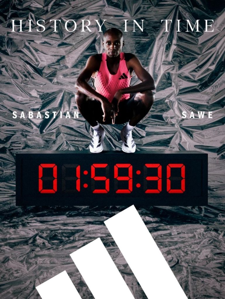 Sabastian Sawe a battu le record du monde du Marathon à Londres, avec une paire adidas aux pieds 