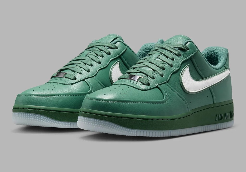 Les Air Force 1 A ma manière "While you were Sleeping" vertes