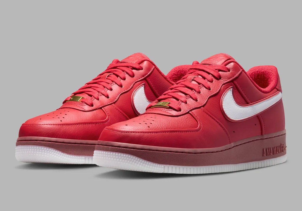 Les Air Force 1 A ma manière "While you were Sleeping" rouge