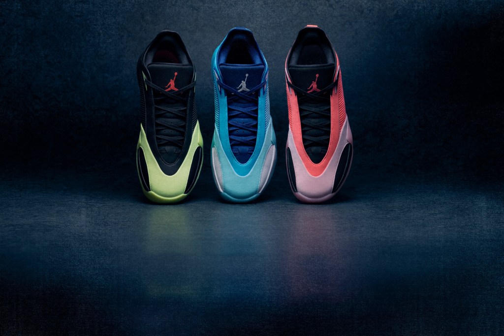 Les nouvelles sneakers Basketball Jordan Triangle dans leurs trois coloris