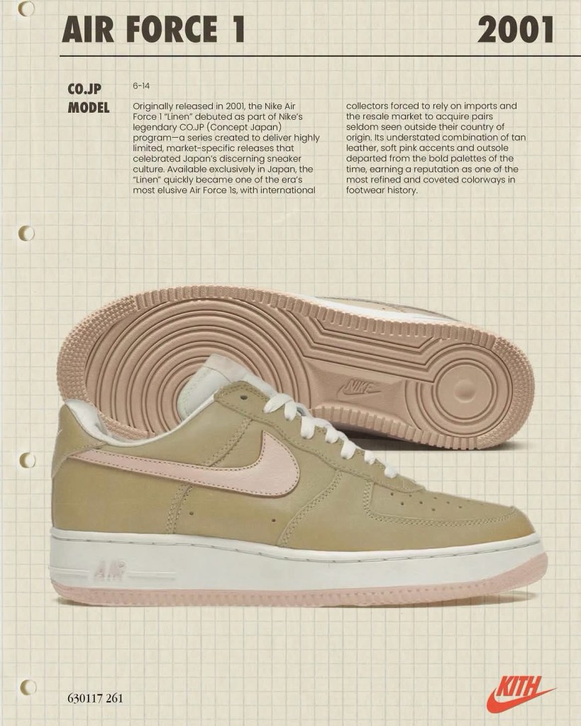 L'histoire des Air Force 1 Linen