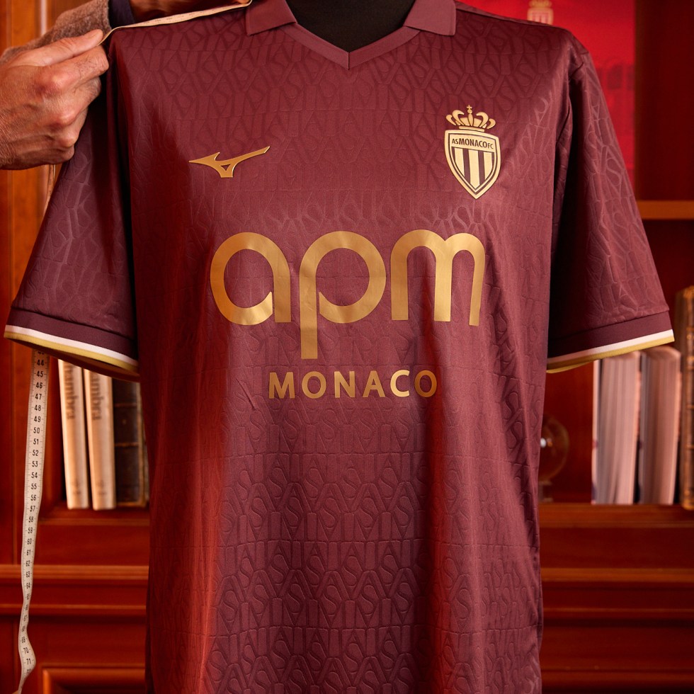 Le nouveau maillot de l'AS Monaco