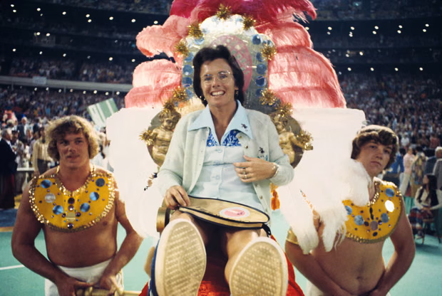 Billie Jean King lors de la bataille des sexes
Photographie: Bettmann/Bettmann Archive