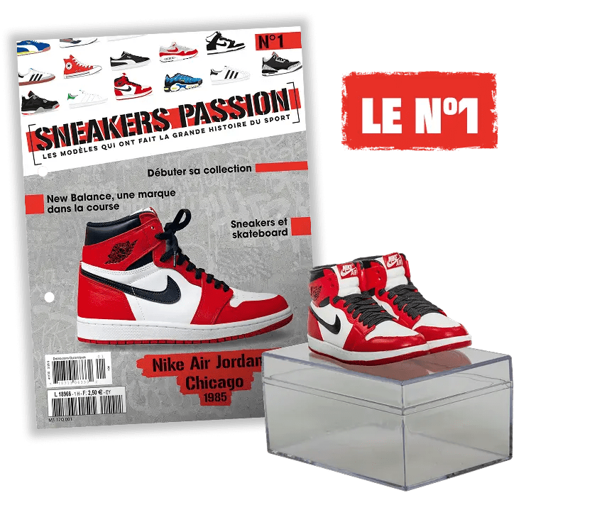 Le premier numéro des sneakers miniature à collectionner chez Hachette